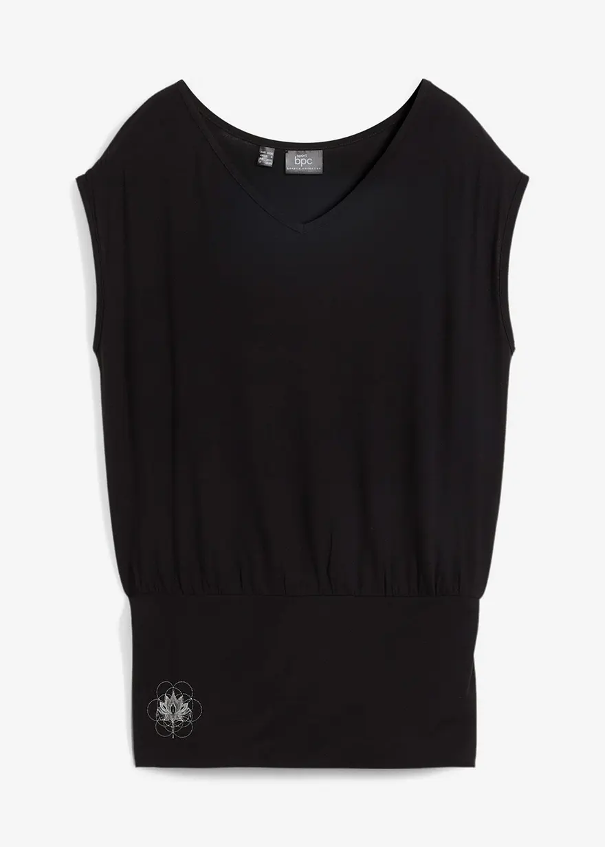 Loungewear-Shirt mit weitem Bund