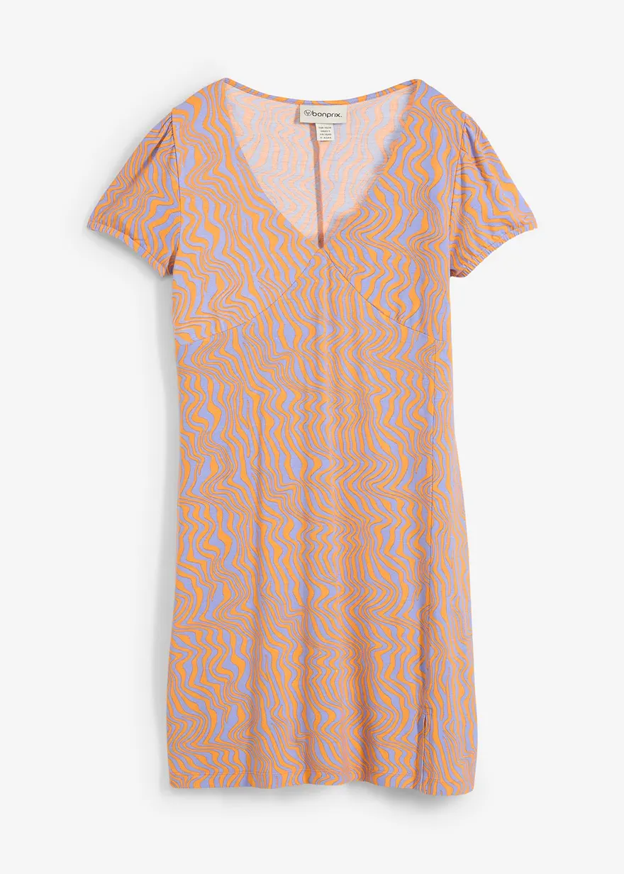 Jerseykleid aus fließendem Viskose-Mix