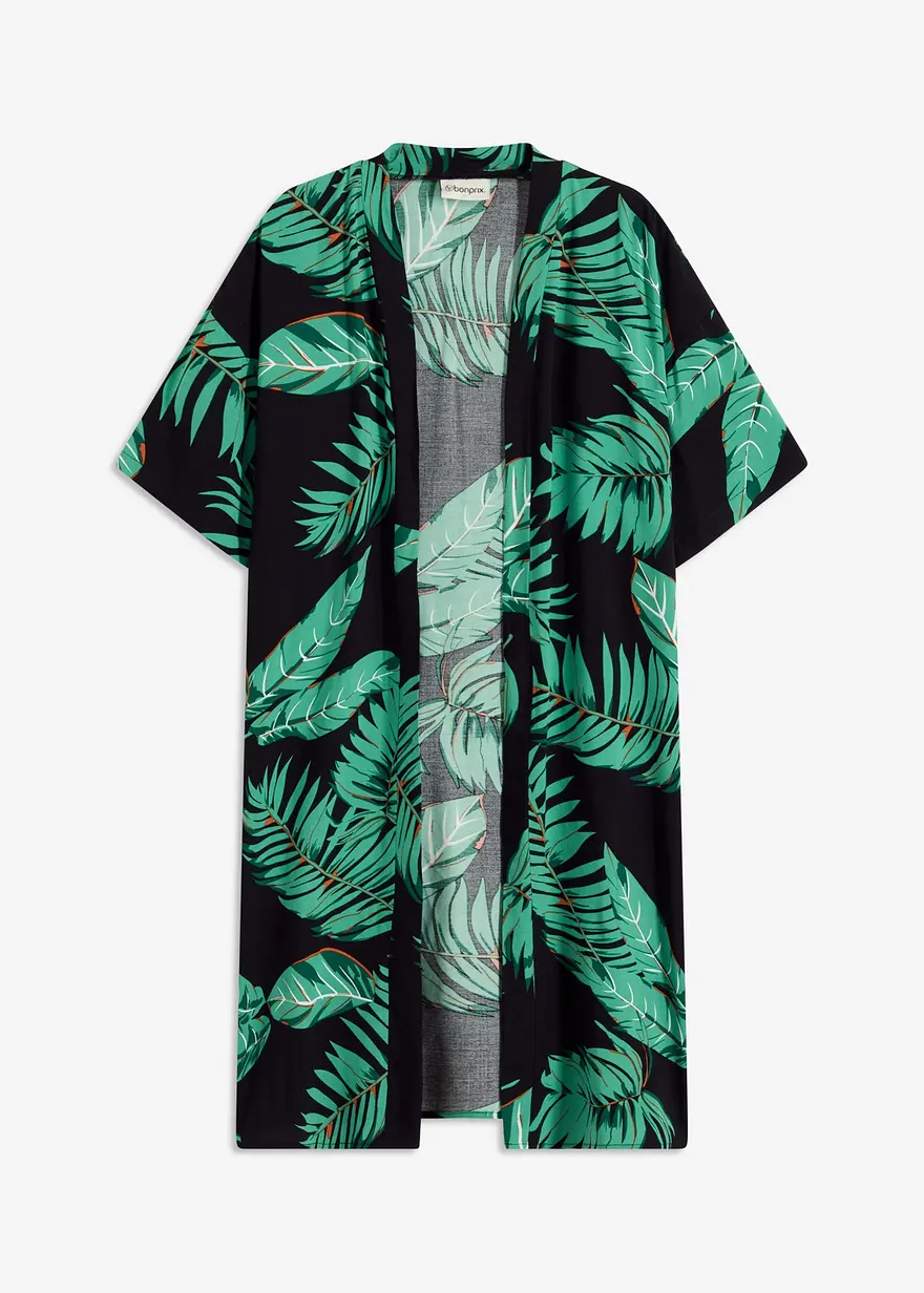 Kimono-Bluse aus fließender Viskose