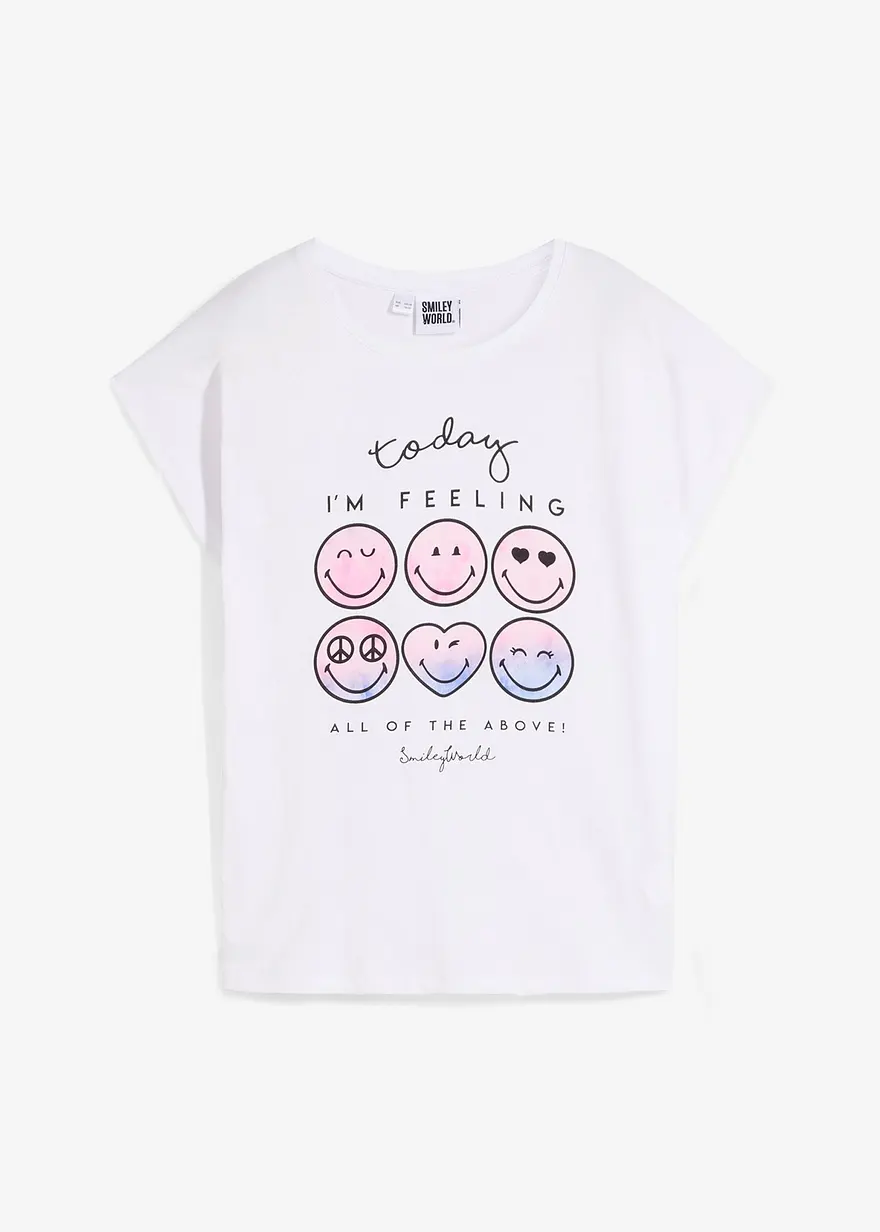Smiley Shirt aus reiner Baumwolle