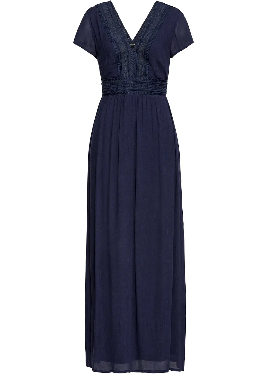 Sommer-Maxikleid mit Spitze, Kurzgröße