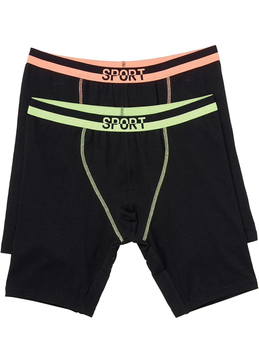 Lange Boxershorts eng (2er Pack)