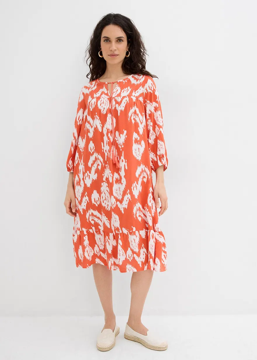 Tunika-Kleid aus reiner Viskose