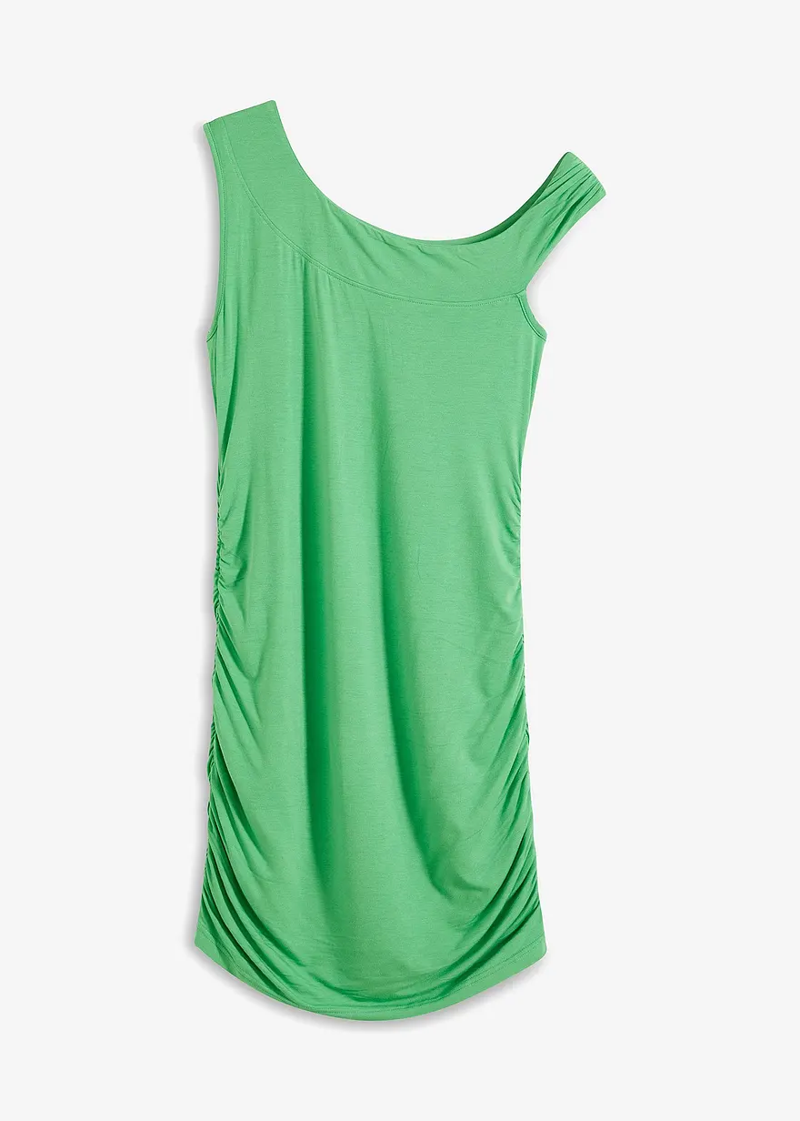 Kurzes Jerseykleid mit besonderem Ausschnitt