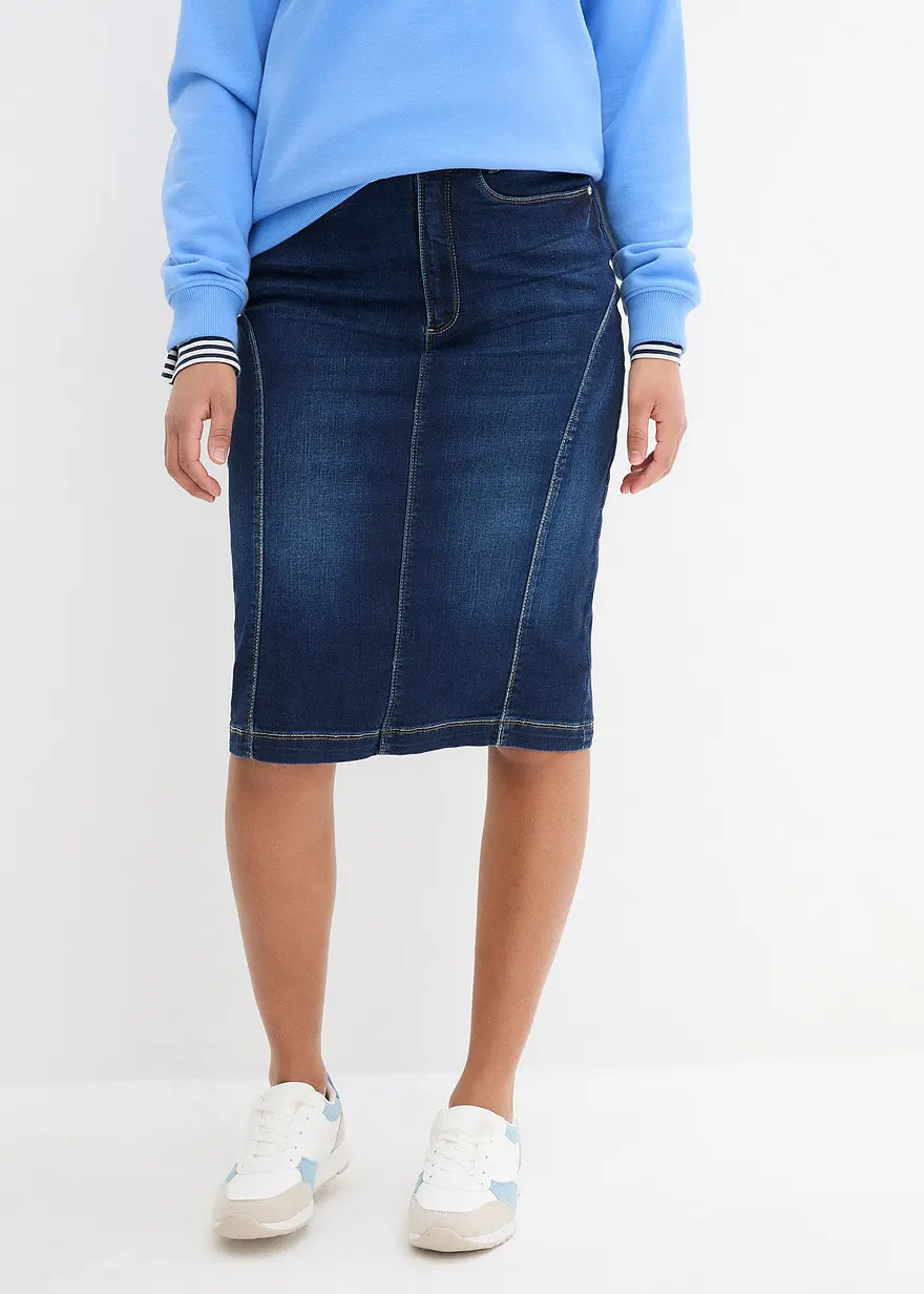 Jeansrock High Waist, Bequembund