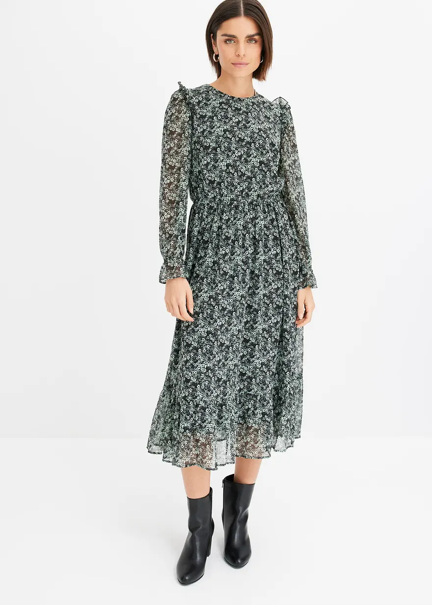 bedrucktes Midikleid