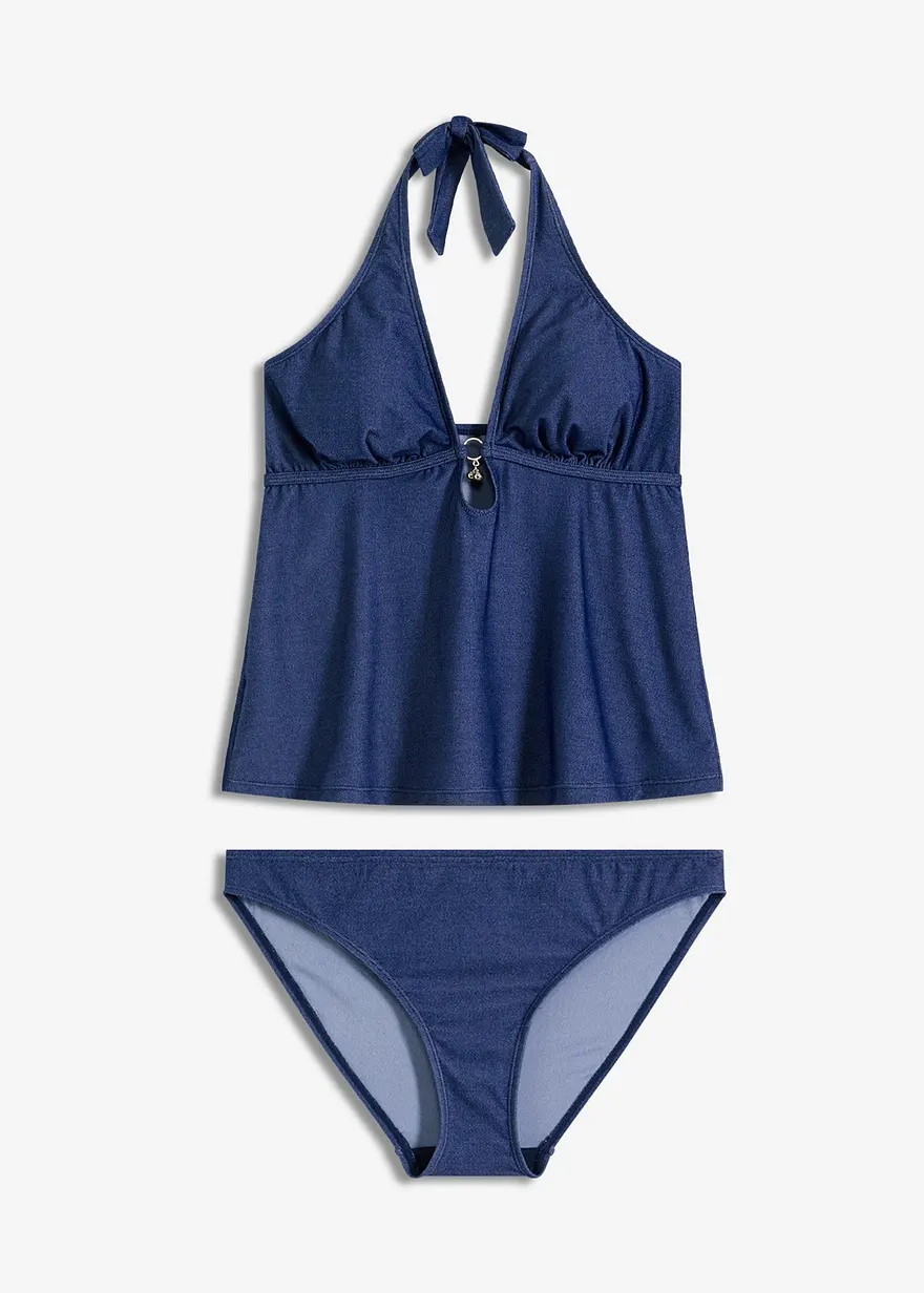 Tankini (2-tlg.Set) in Jeansoptik