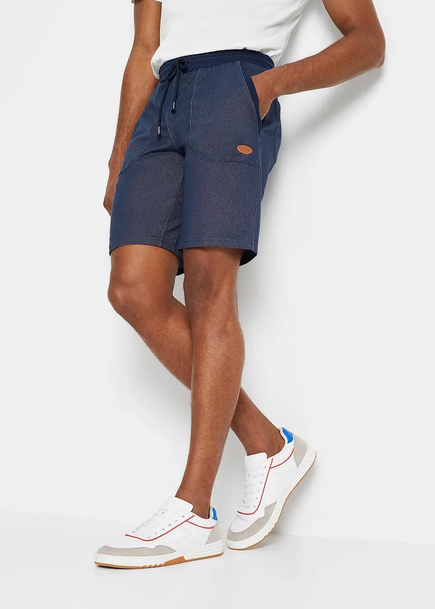 Sweat-Bermuda in Denimoptik