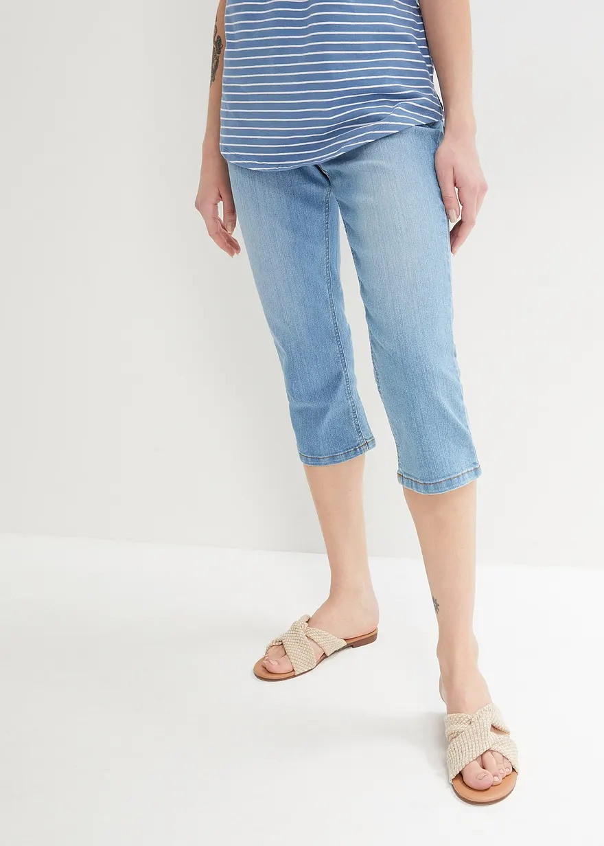 Slim Jeans, Mid Waist, Capri