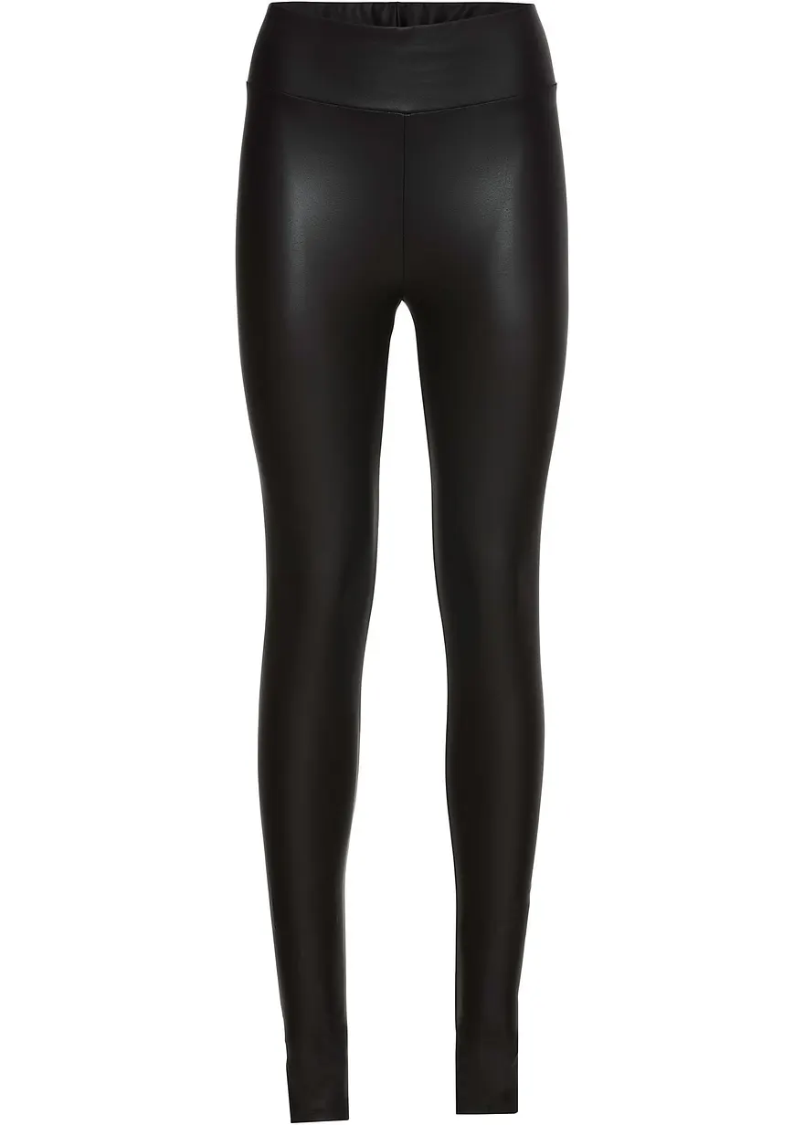 Lederimitat-Leggings mit Beschichtung
