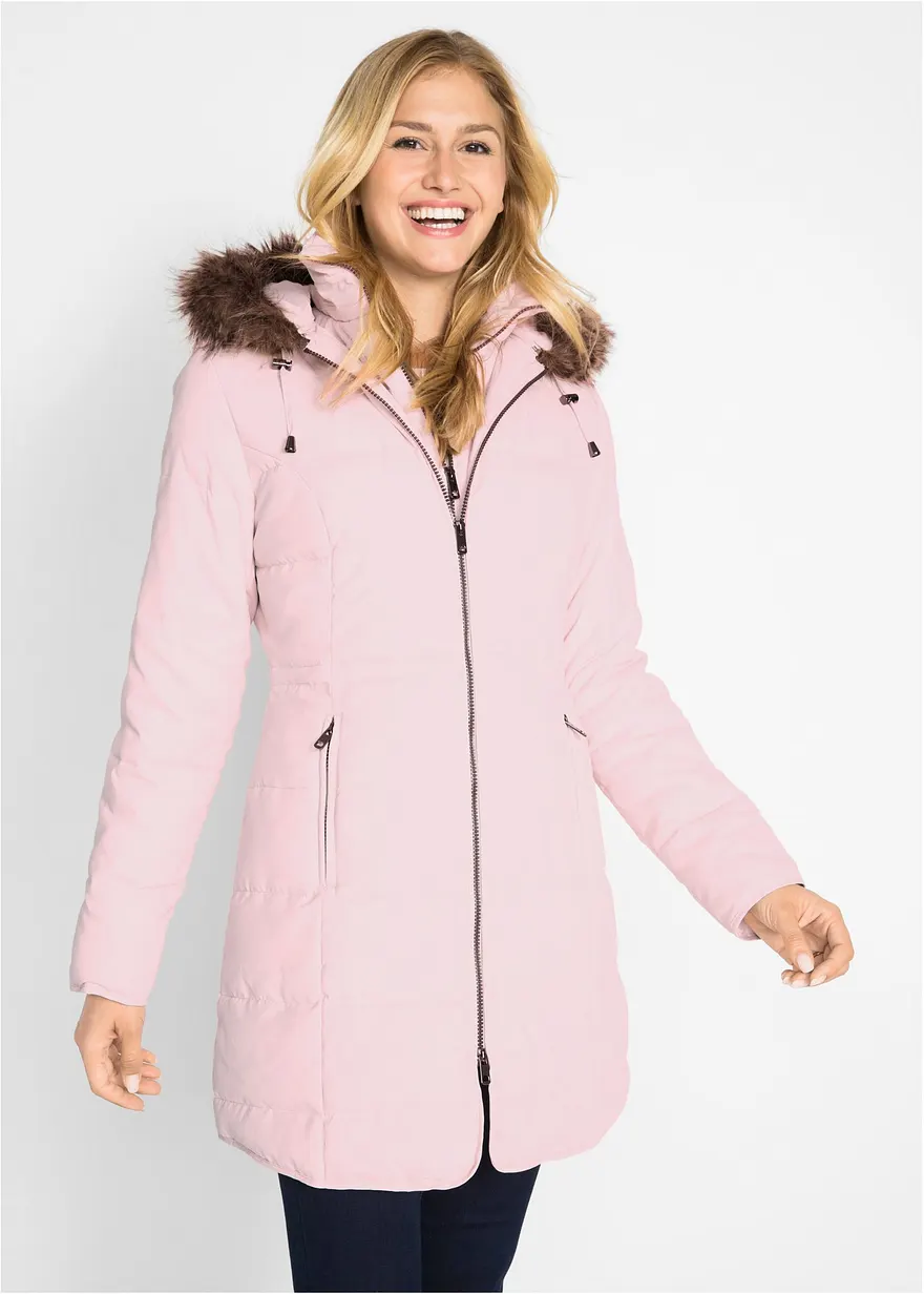 Steppjacke mit Kapuze, gefüttert