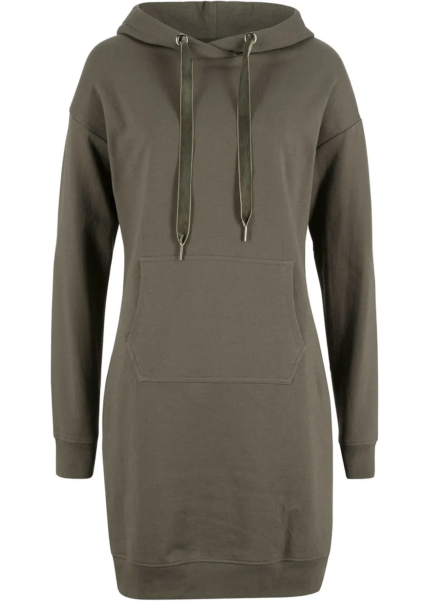 Sweatkleid aus reiner Baumwolle