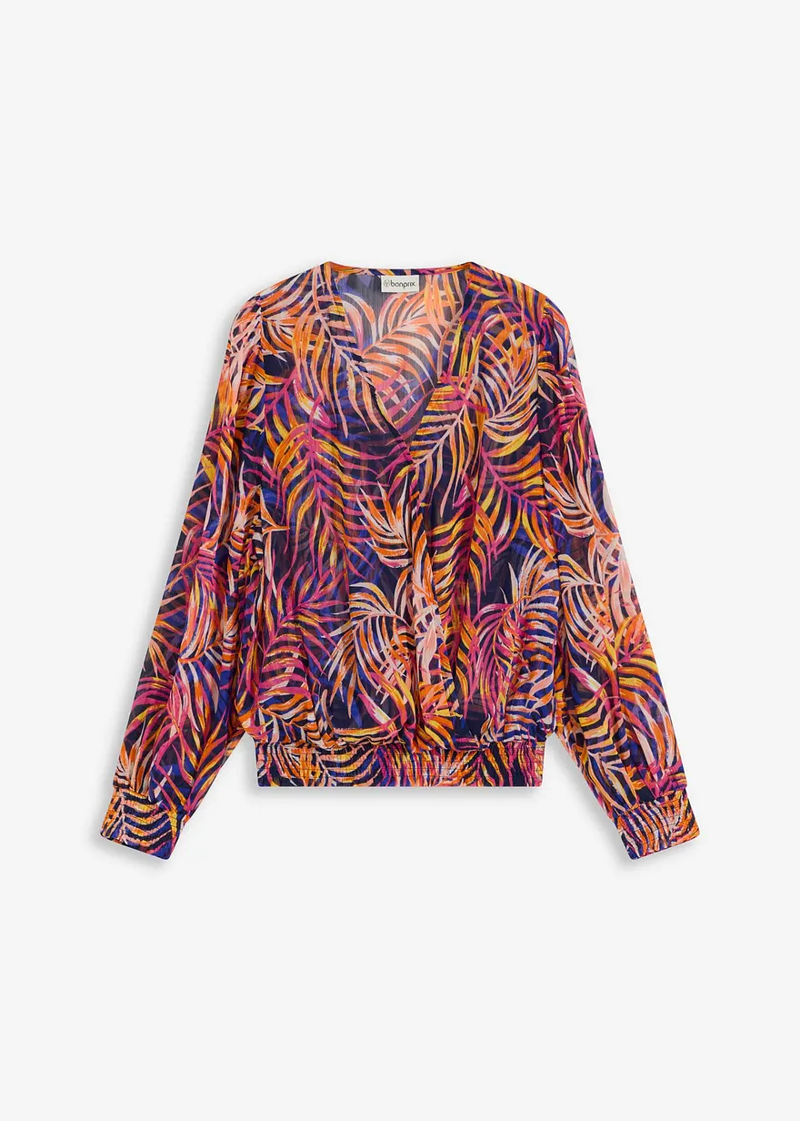 bedruckte Chiffonbluse