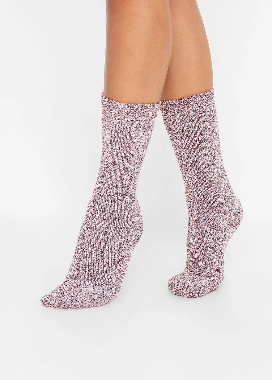 Thermo Frottee Socken mit Bio-Baumwolle (5er Pack)