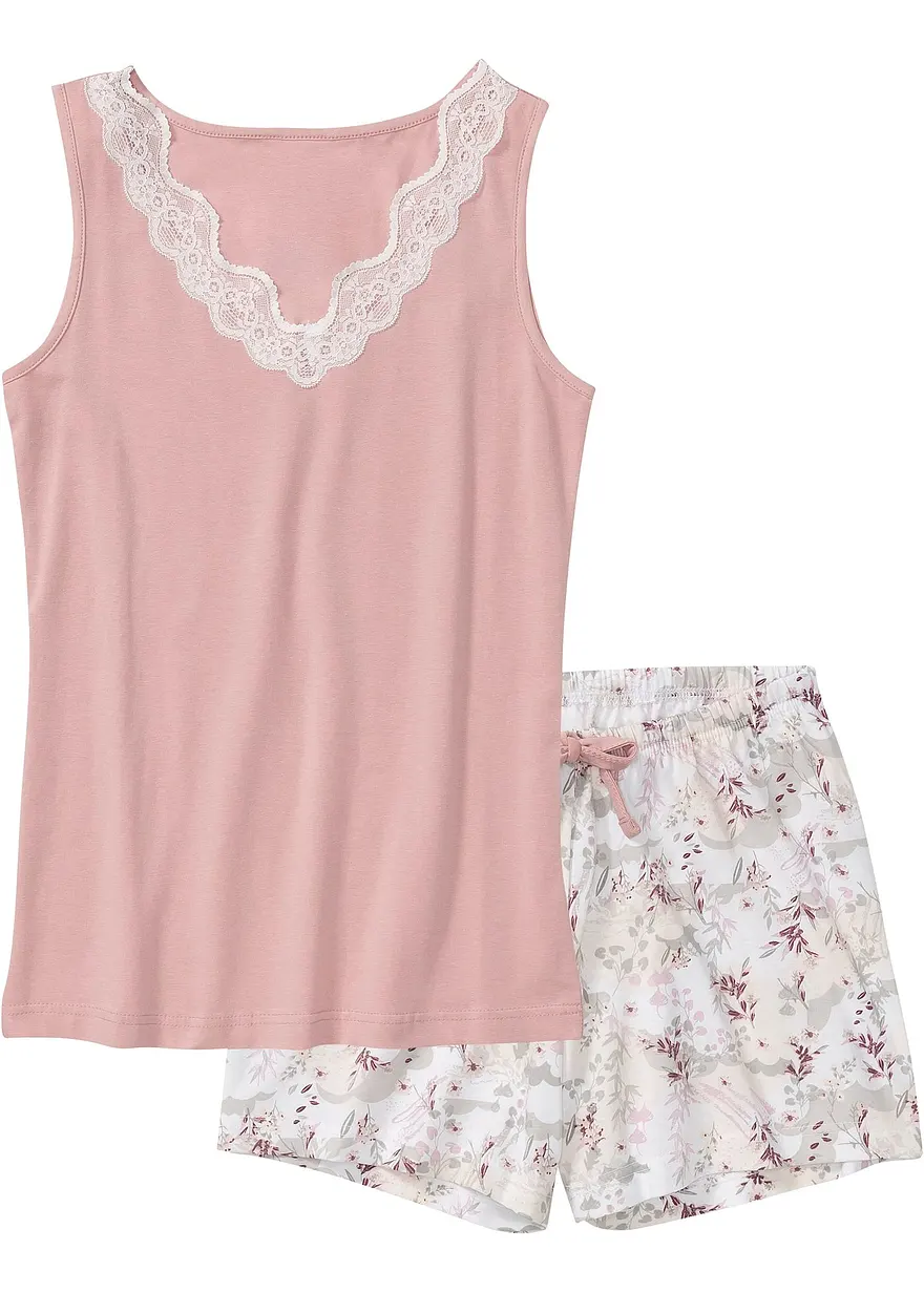 Shorty mit feiner Spitze