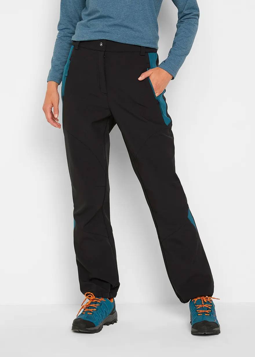 Softshell-Hose, wasserabweisend, gerade geschnitten