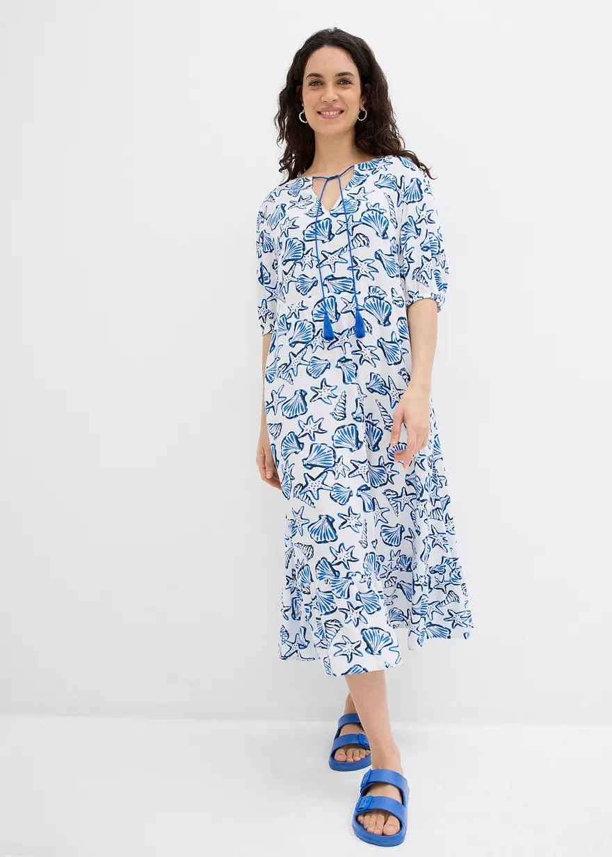 Weites Kleid aus Viskosecrincle