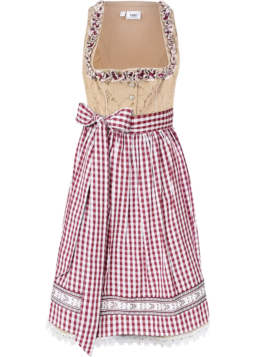 Dirndl mit Schürze, knieumspielend (2-tlg. Set)