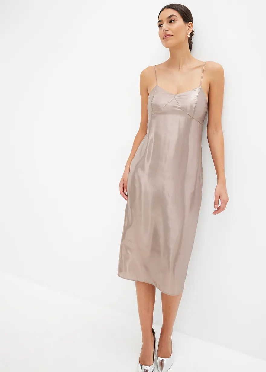 Trägerkleid aus feinem Satin