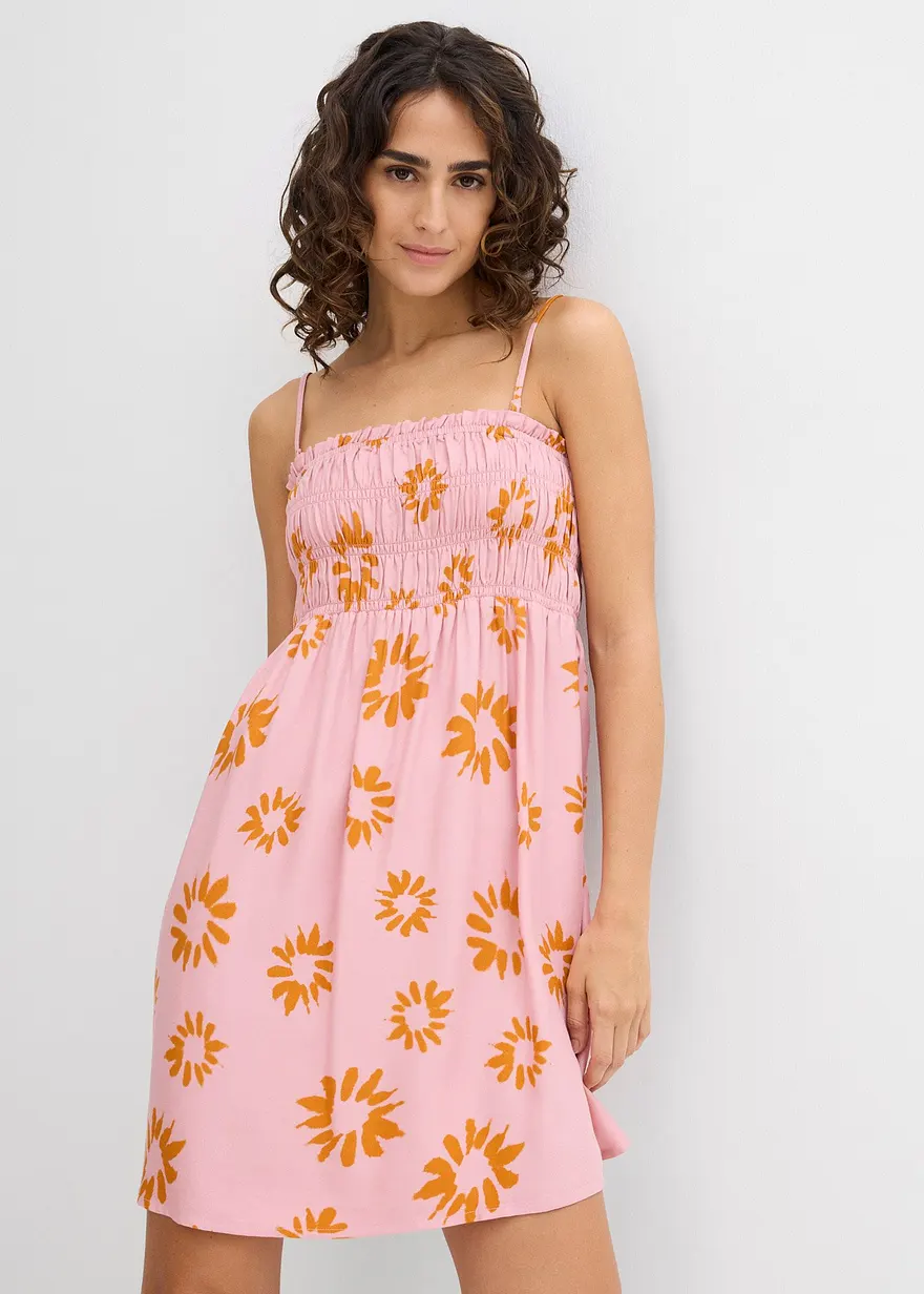 Bandeau-Kleid aus softer Viskose