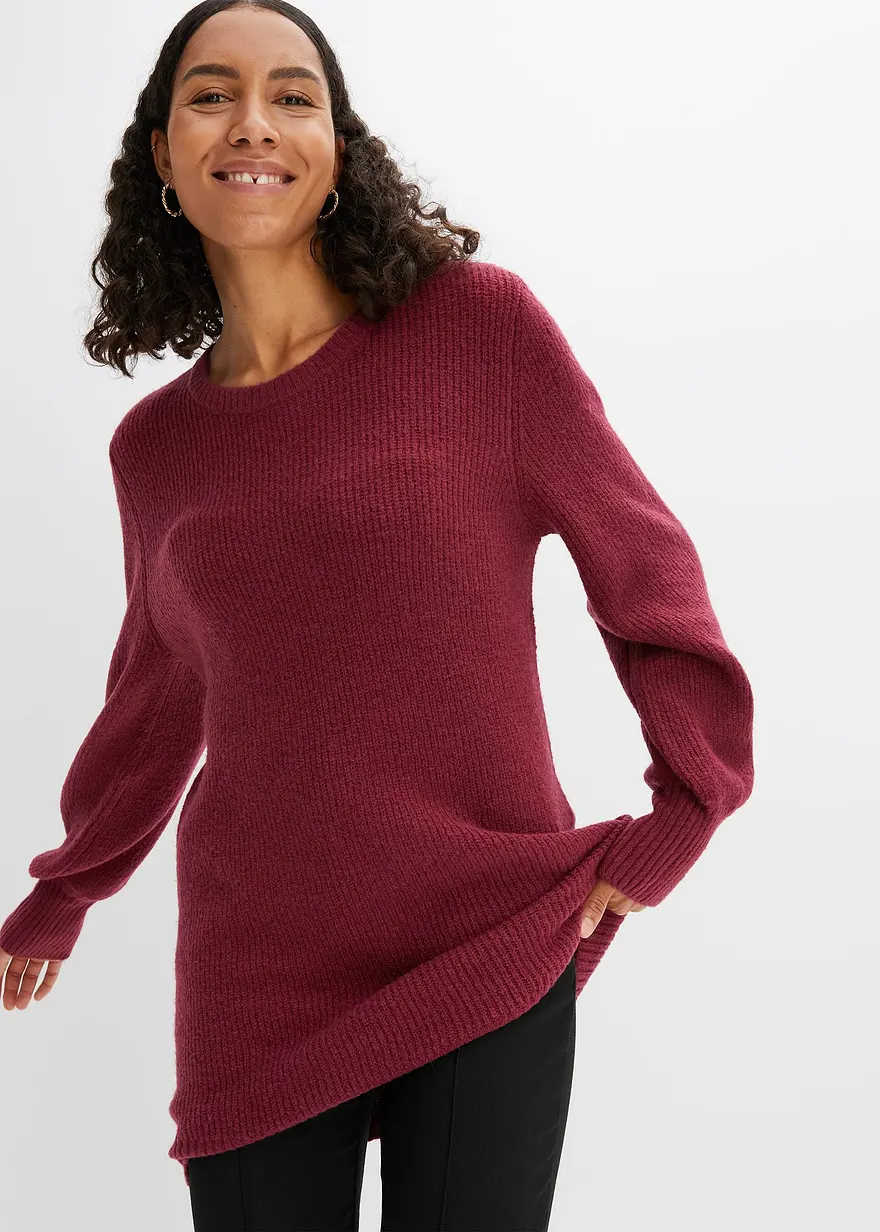 Longpullover mit Knöpfen