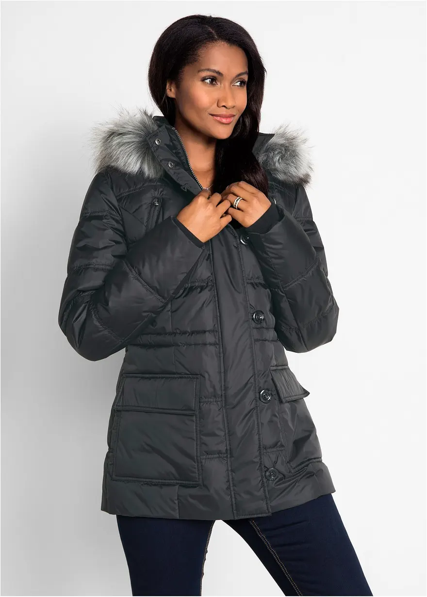 Steppjacke mit Kapuze