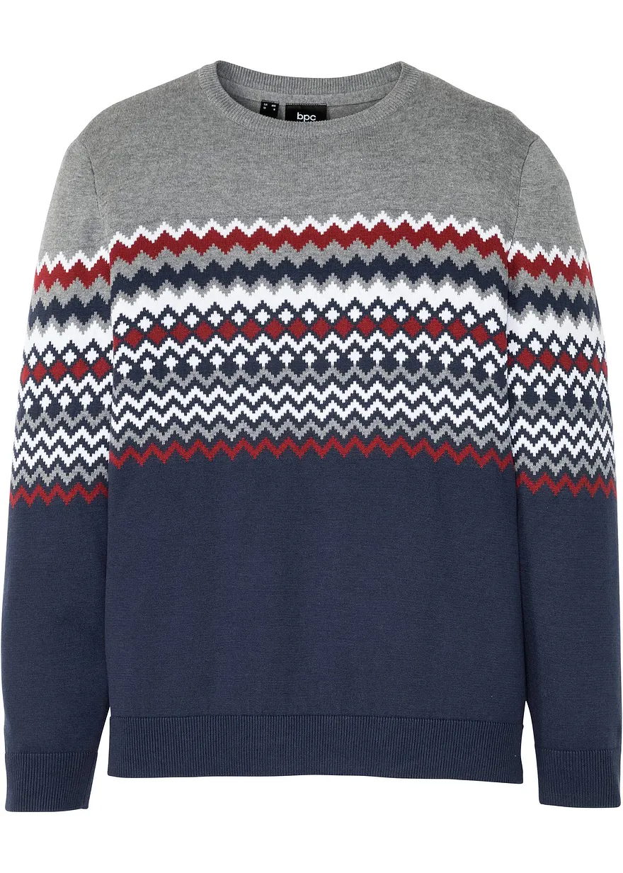 Norweger Pullover mit reiner Baumwolle