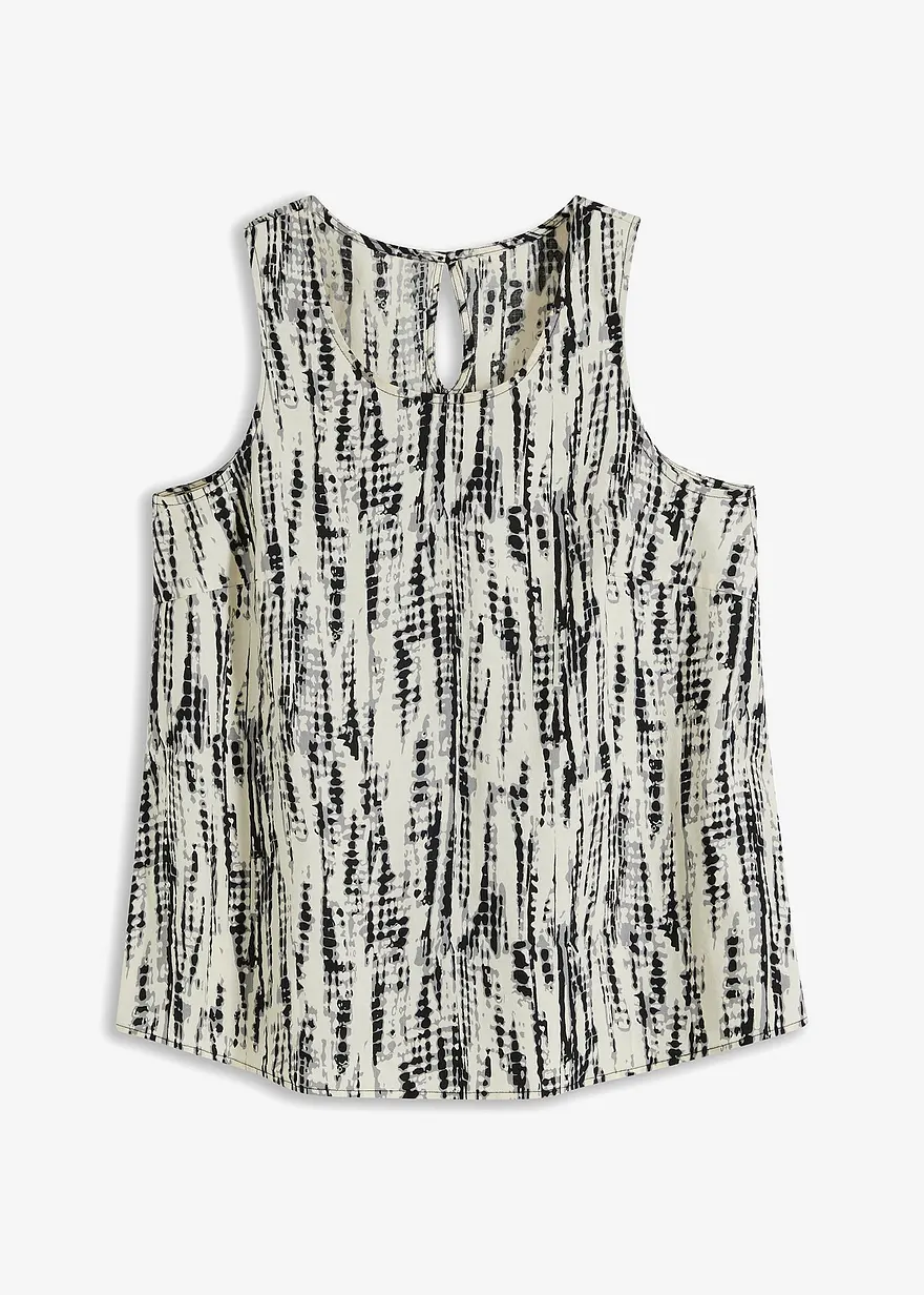 Trapez -Top mit Batikprint