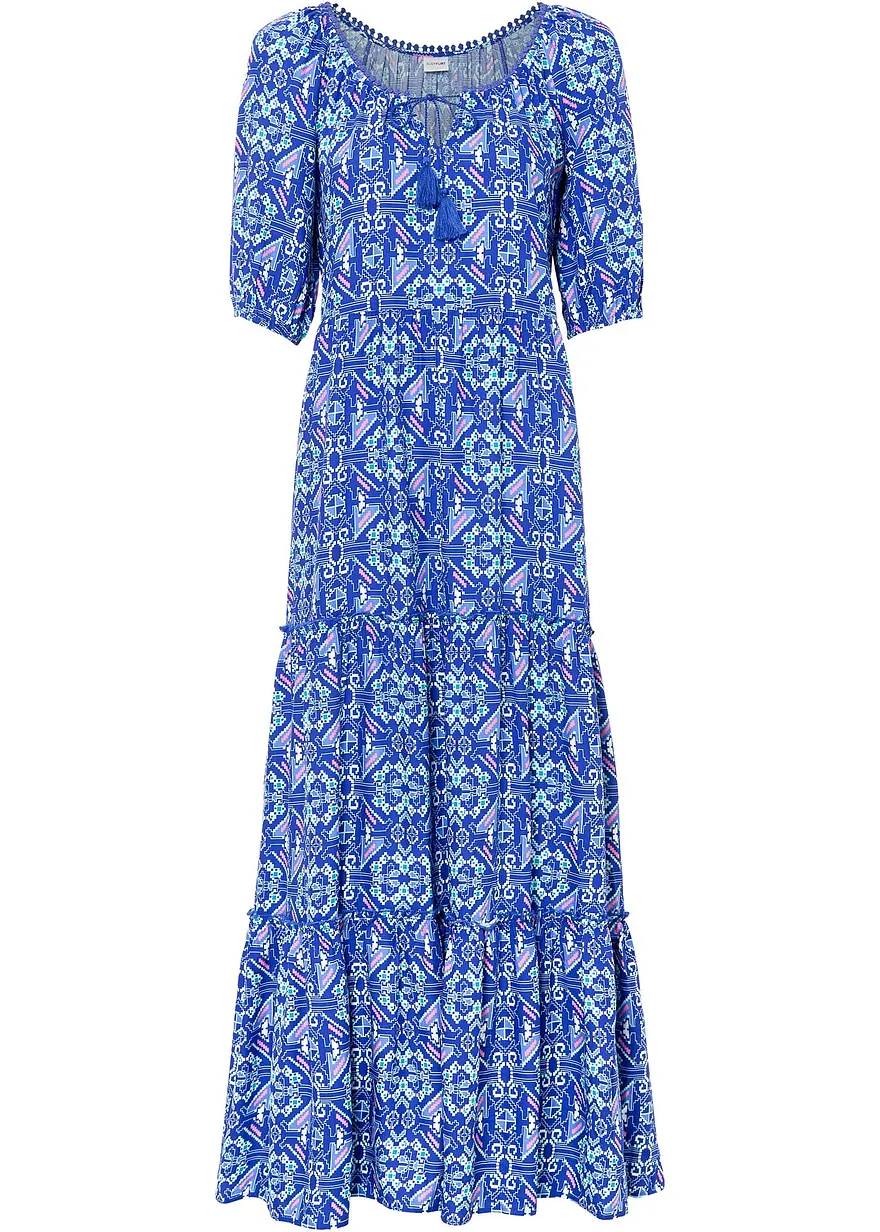 Bedrucktes Maxikleid aus nachhaltiger Viskose