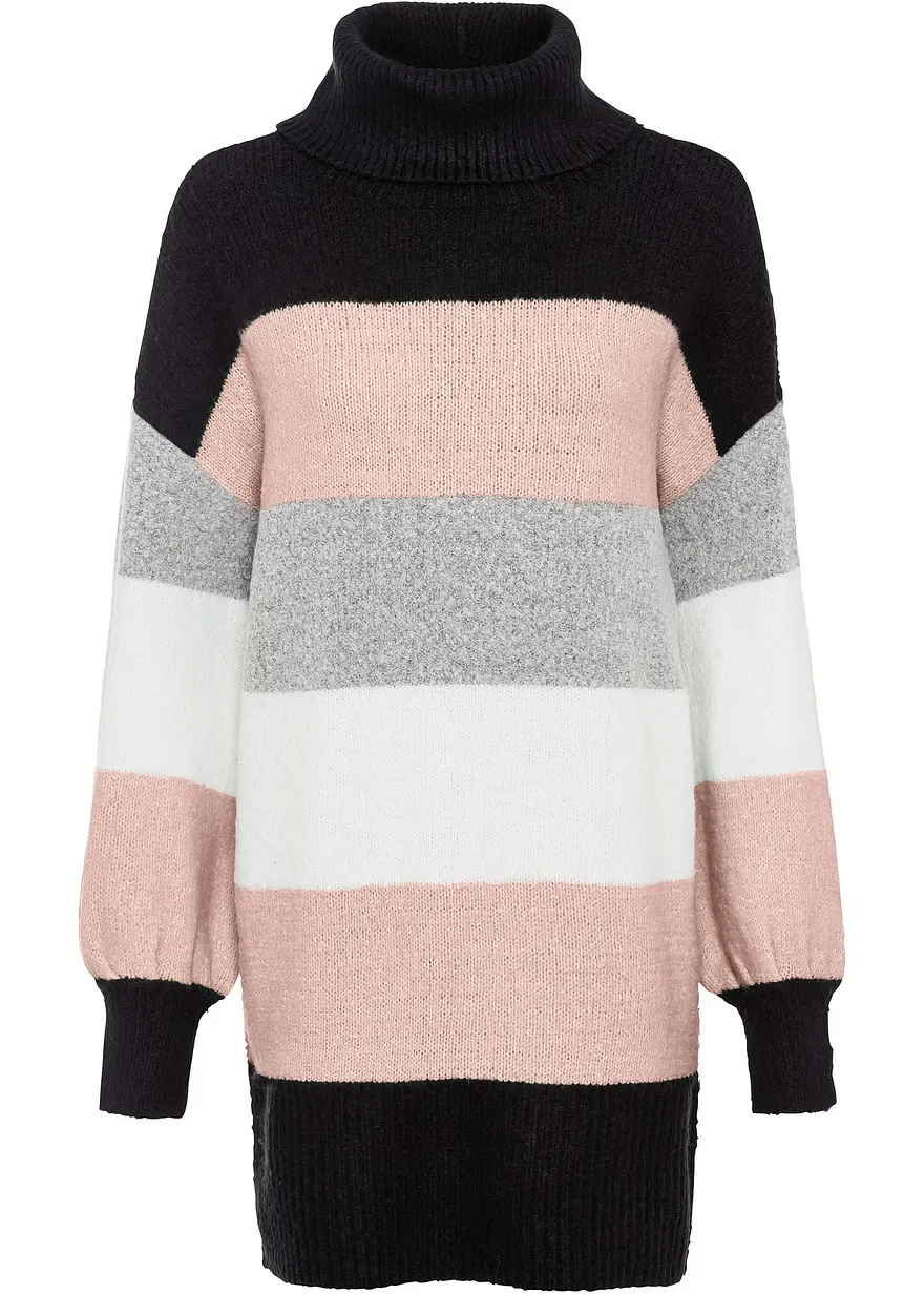 Gestreifter Long-Pullover