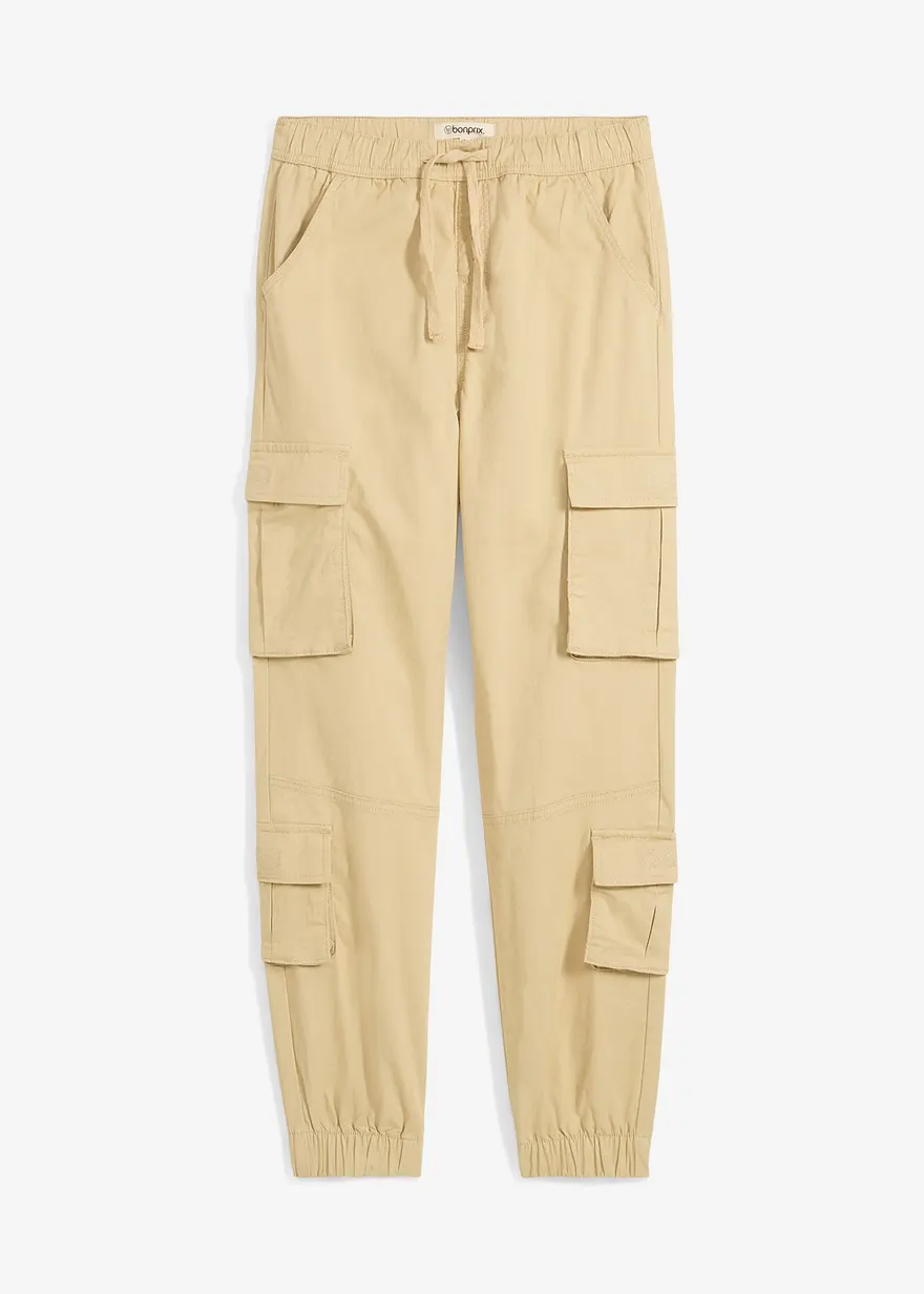 Regular Fit Stretch-Schlupf-Cargohose