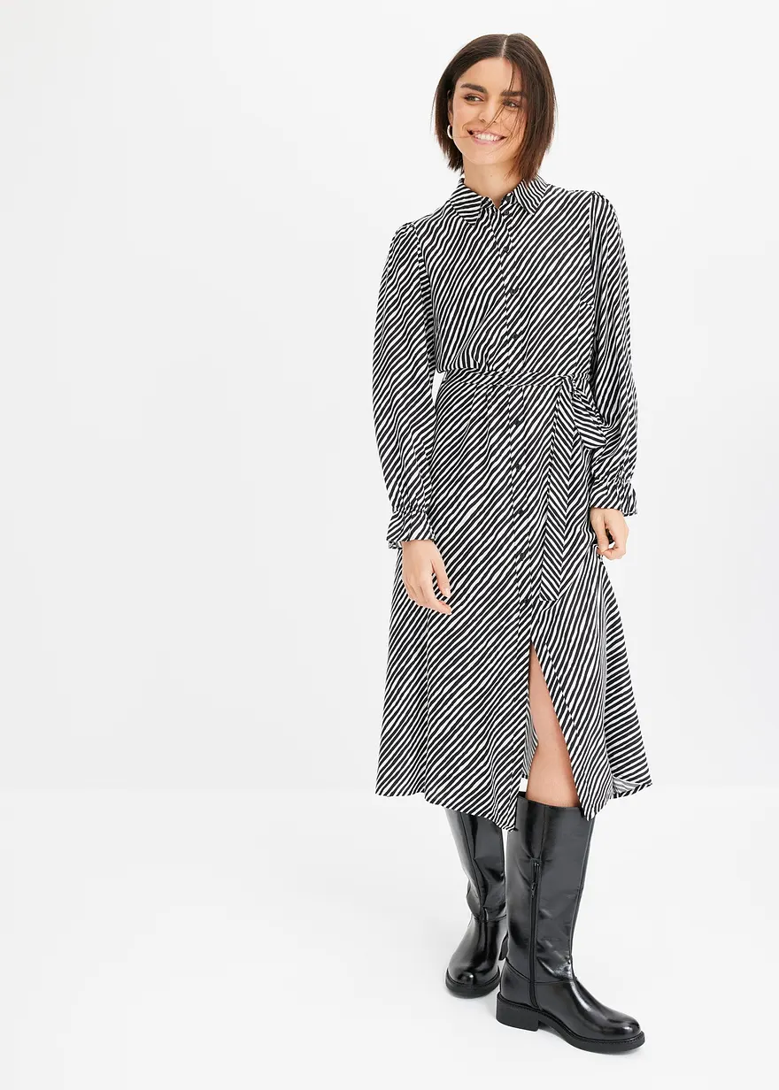 bedrucktes Blusenkleid