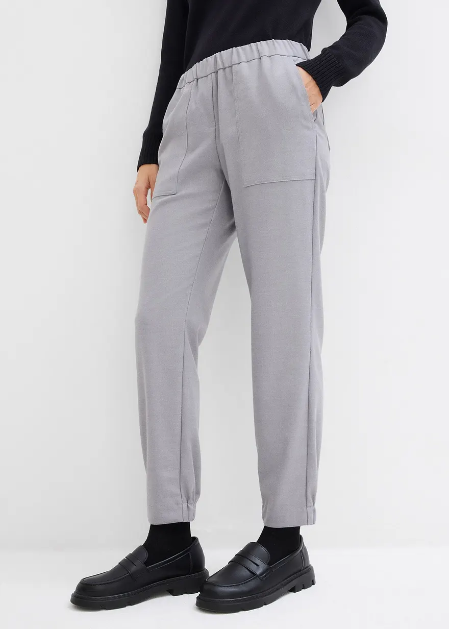 Chinohose mit Bequembund aus Viskose-Mix