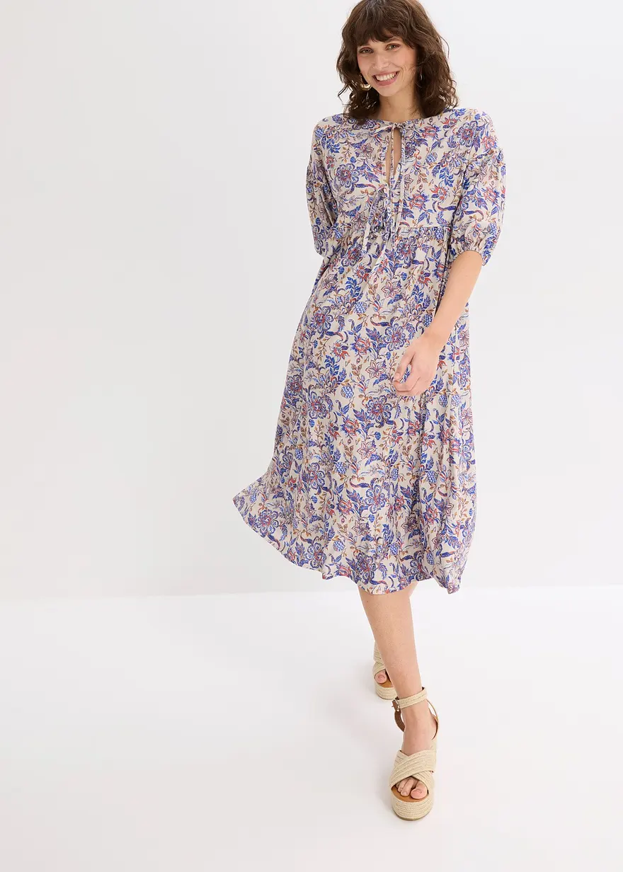 Jerseykleid mit Schnürung