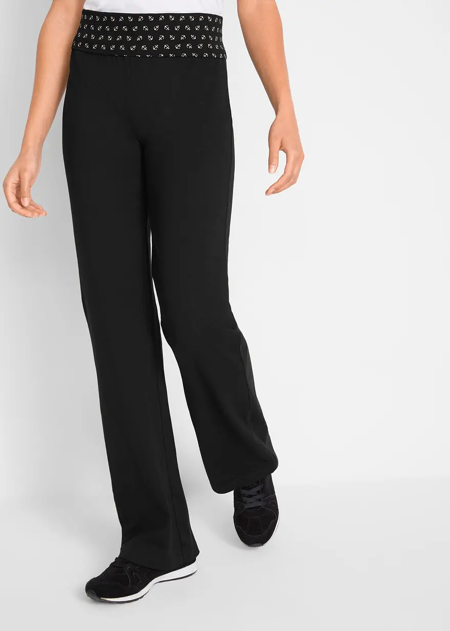 Jersey-Hose mit umschlagbaren Bund, Straight