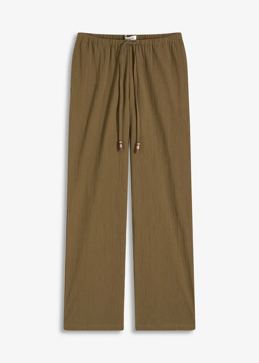 Weite Hose mit Struktureffekt