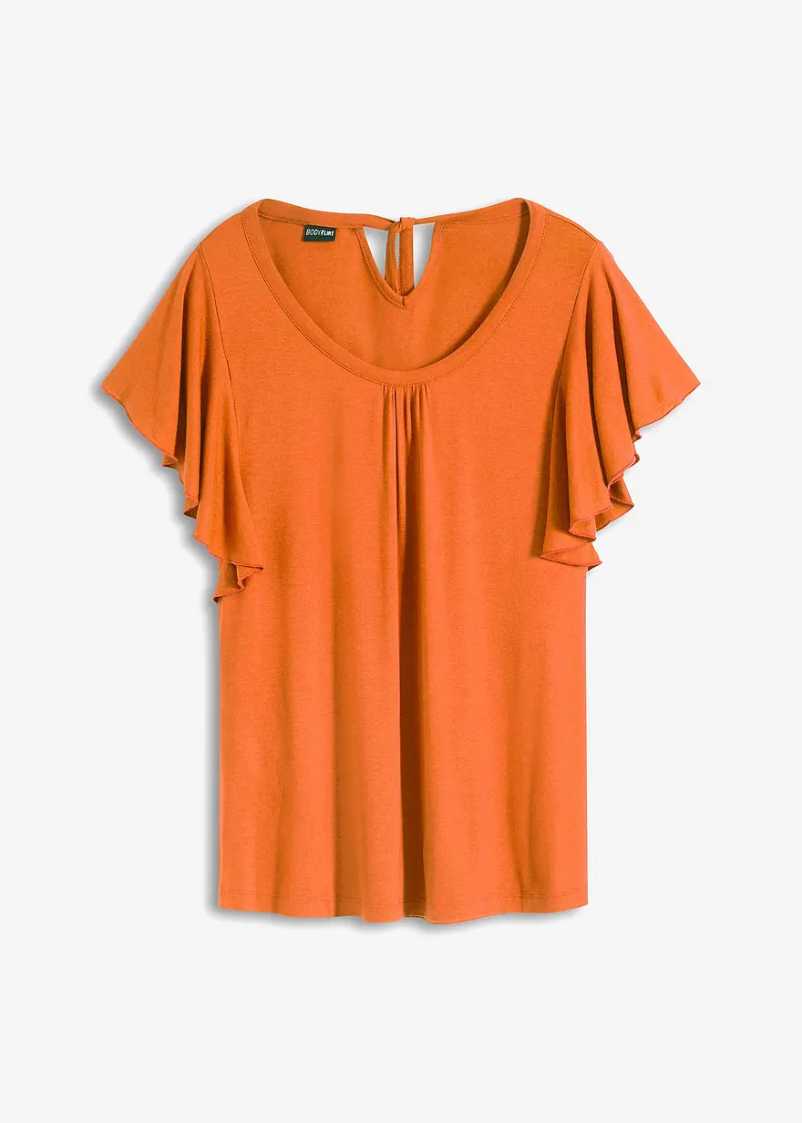 Shirt mit Volant-Ärmel