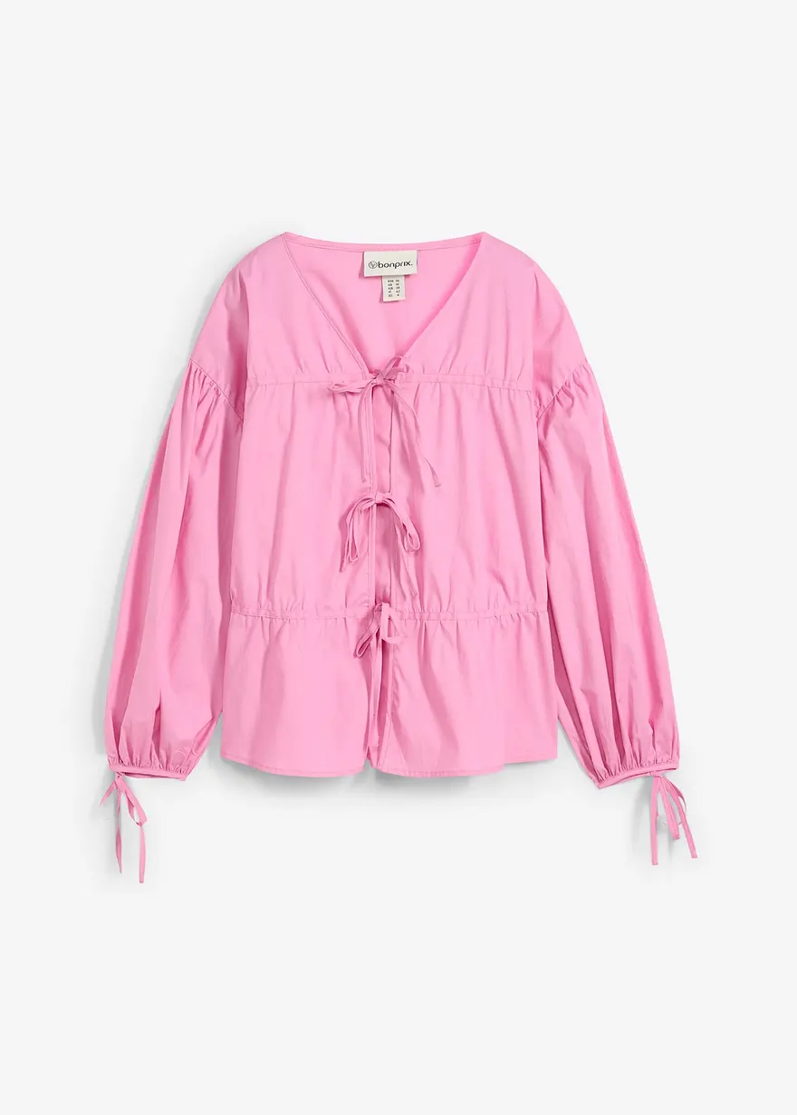 Bluse mit Schleifen