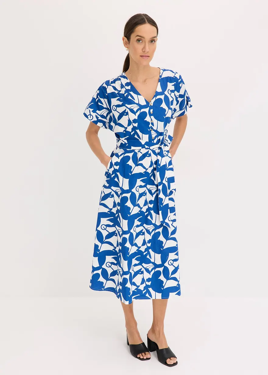 Hemdblusenkleid mit schwingendem Rockteil
