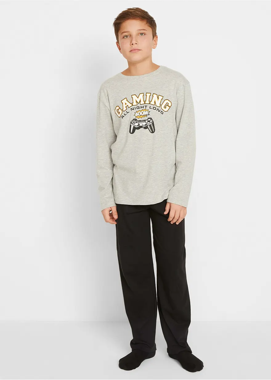 Pyjama mit weicher Baumwolle (2-tlg. Set)