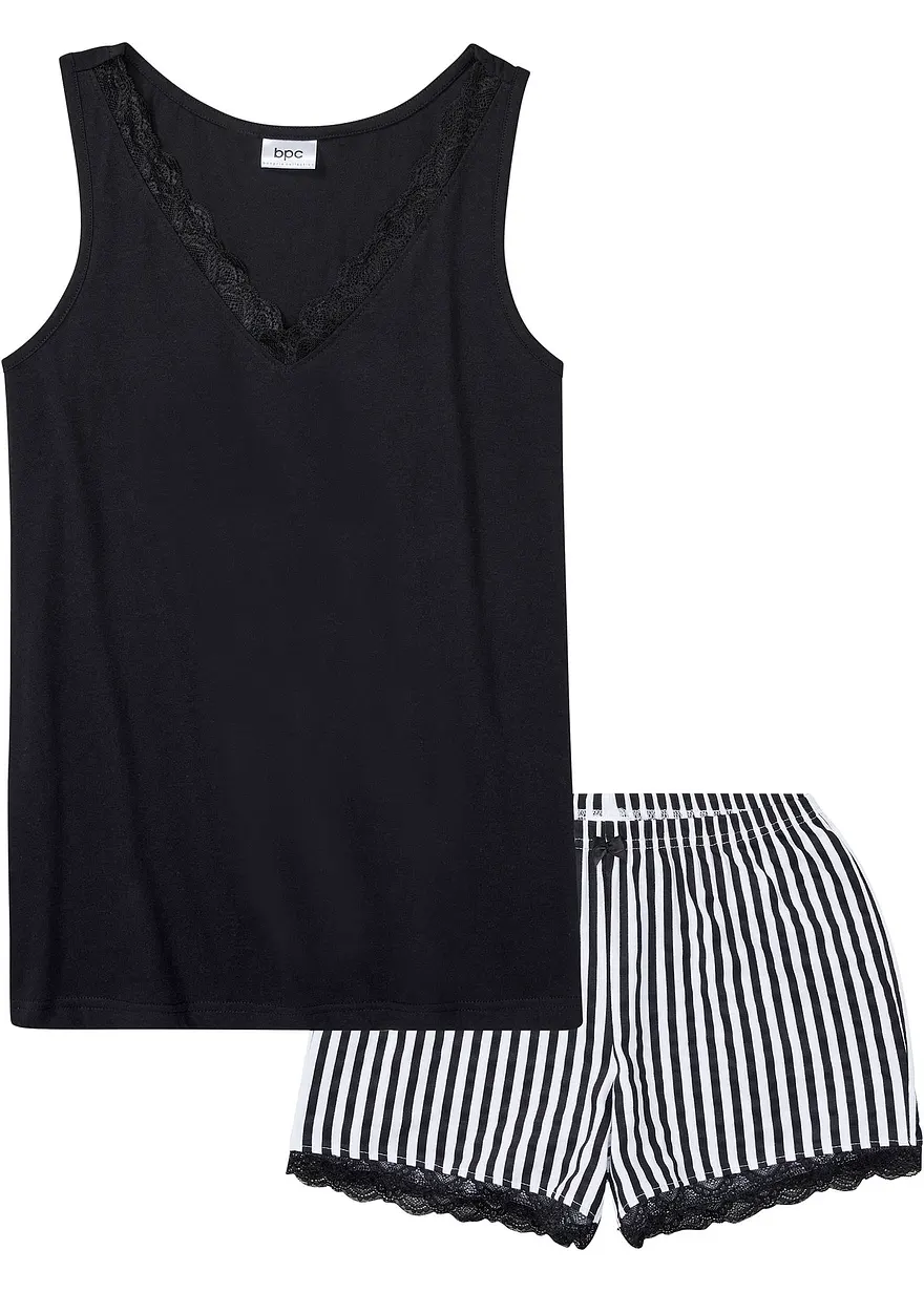 Shorty mit feiner Spitze