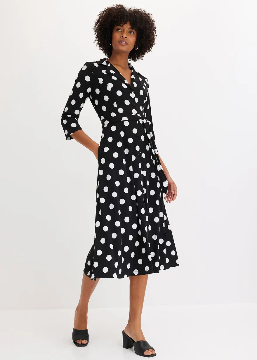 Hemdblusenkleid mit Bindeband (2-tlg. Set)