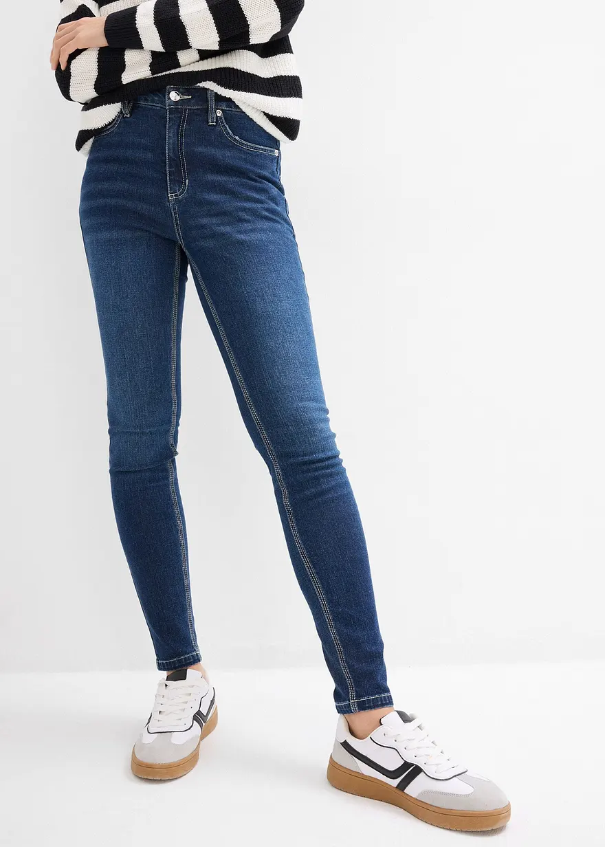 Skinny Jeans Mid Waist, cropped