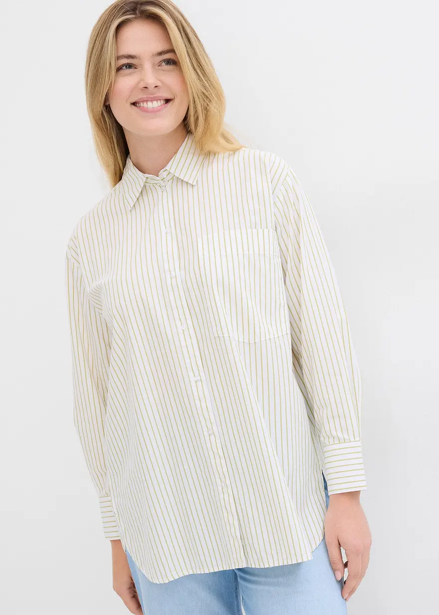 Gestreifte Hemd-Bluse