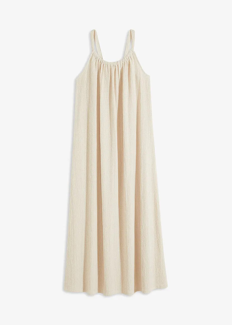Trägerkleid aus leichtem Crepe