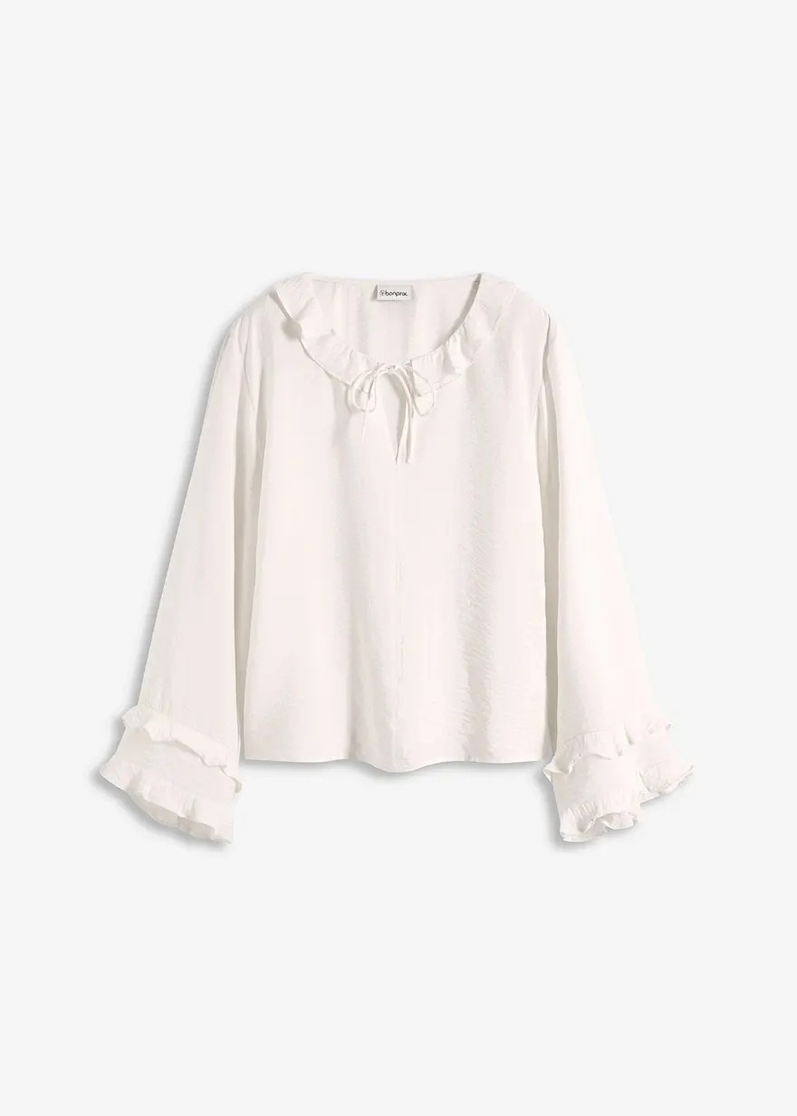 Boheme Bluse aus feinem Viskose-Mix