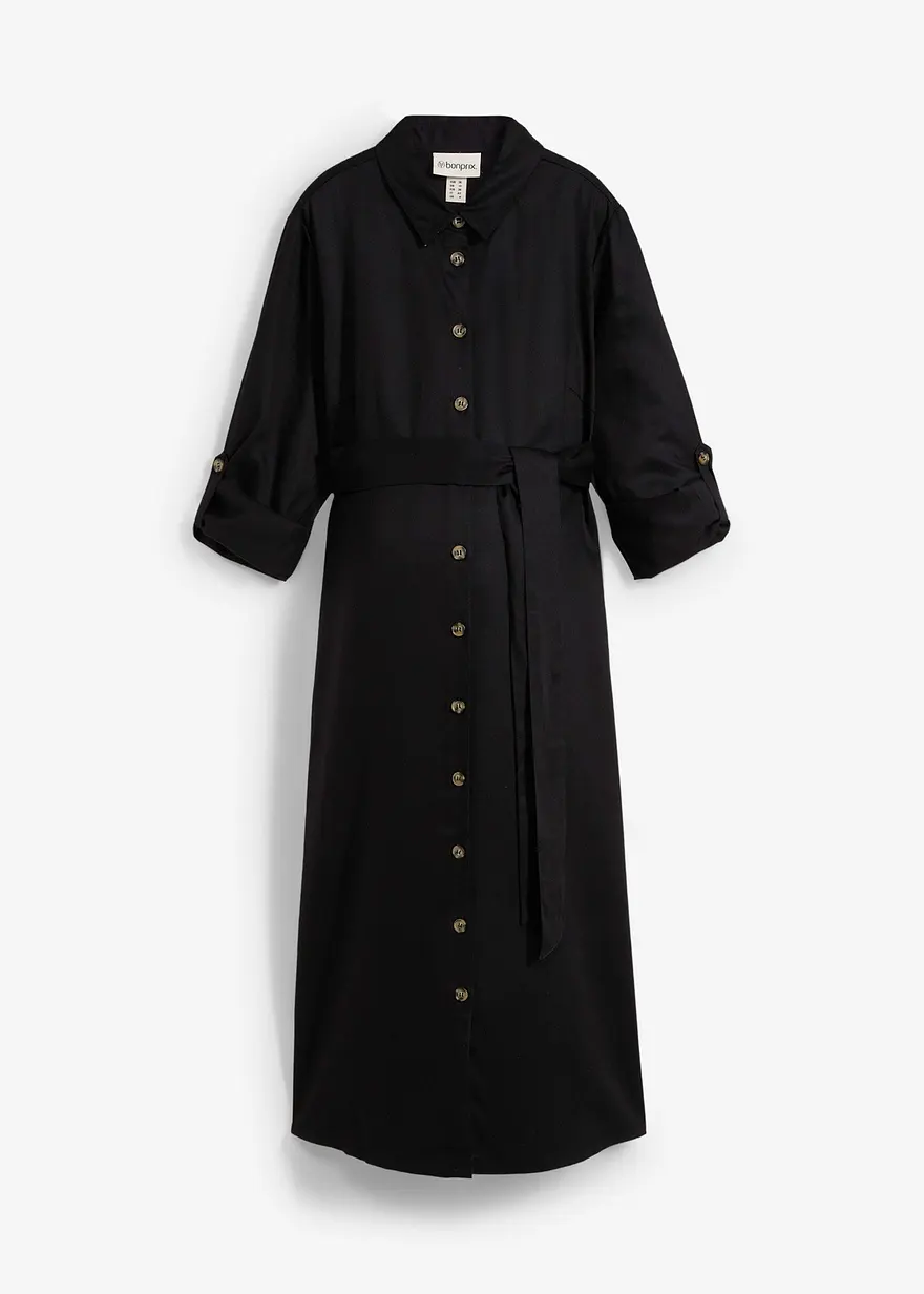 Umstandsblusenkleid aus fließender Viskose