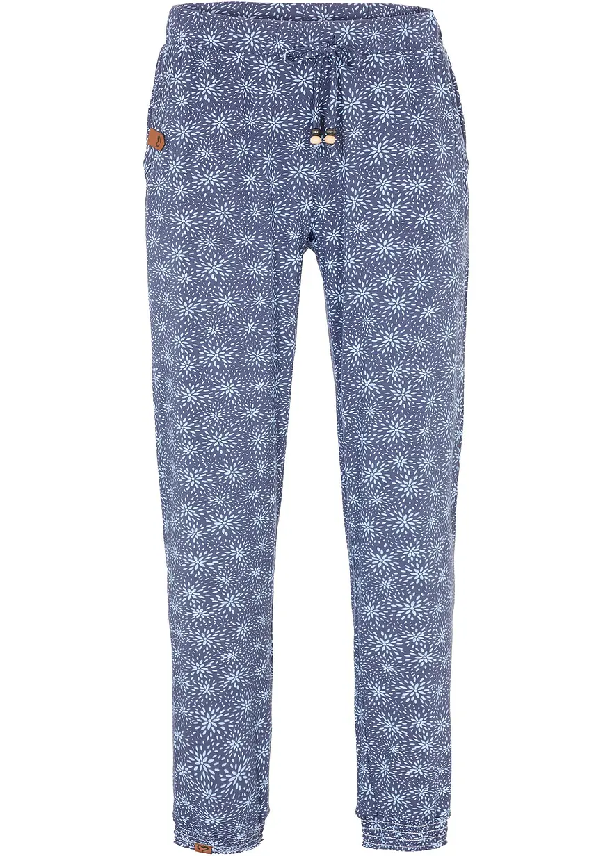Jersey-Hose mit Druck aus weichem Viskose-Mix
