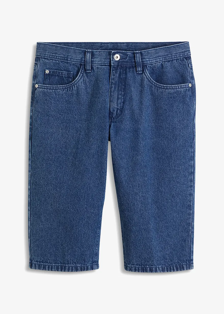 Long-Jeans-Bermuda aus Bio Baumwolle