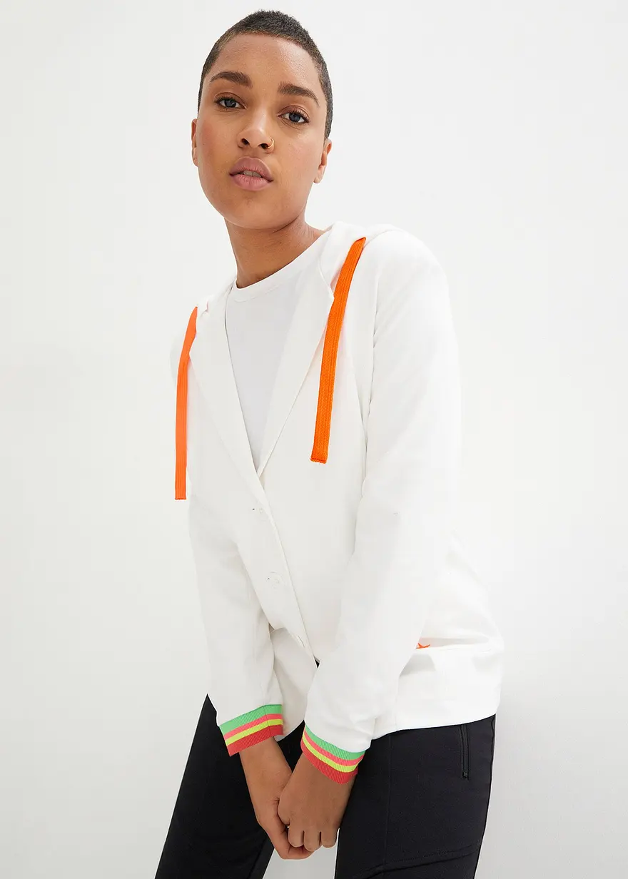 Sweatblazer aus Viskose-Mix